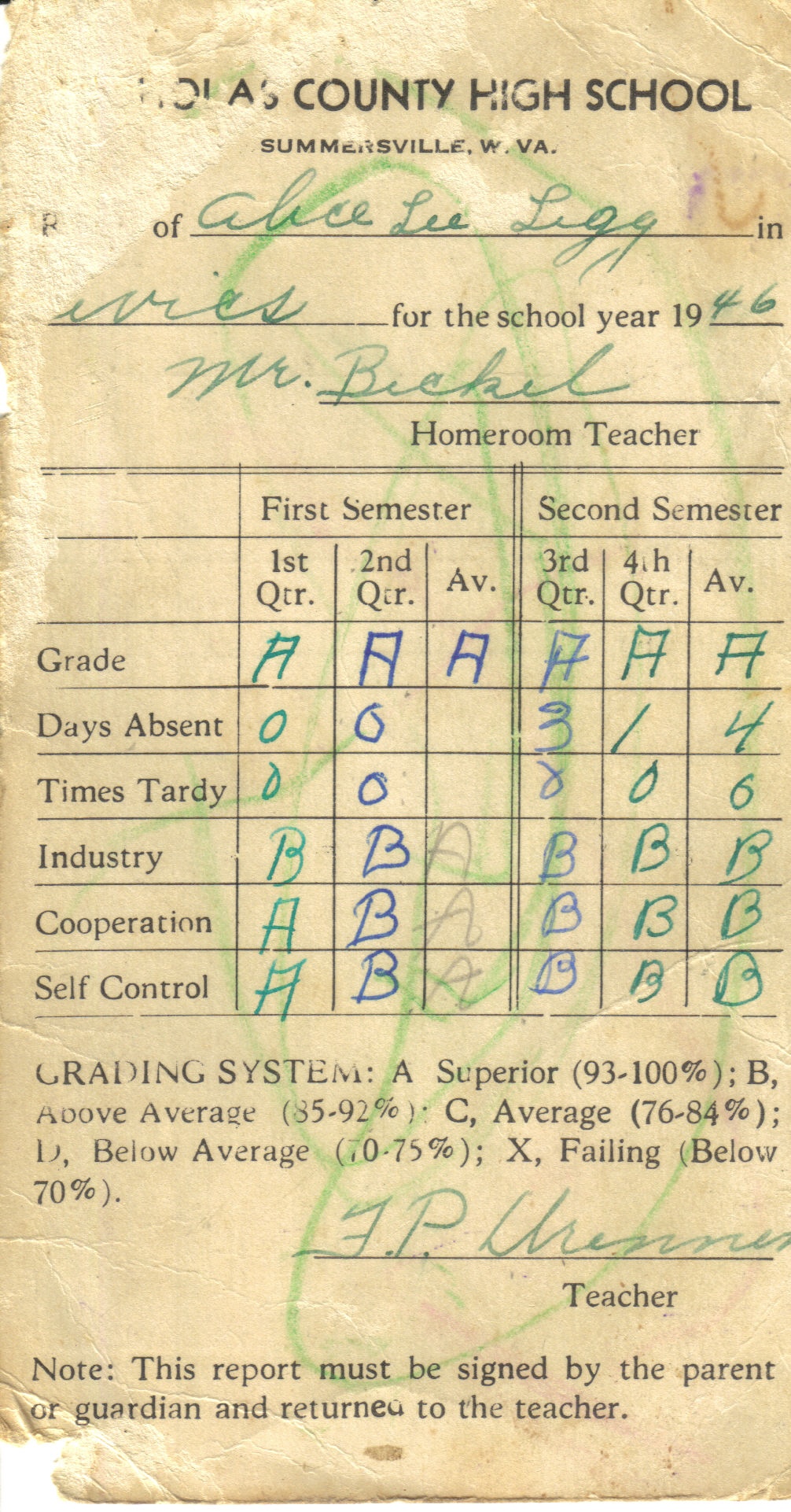 Report Card 1946 (Front).jpg