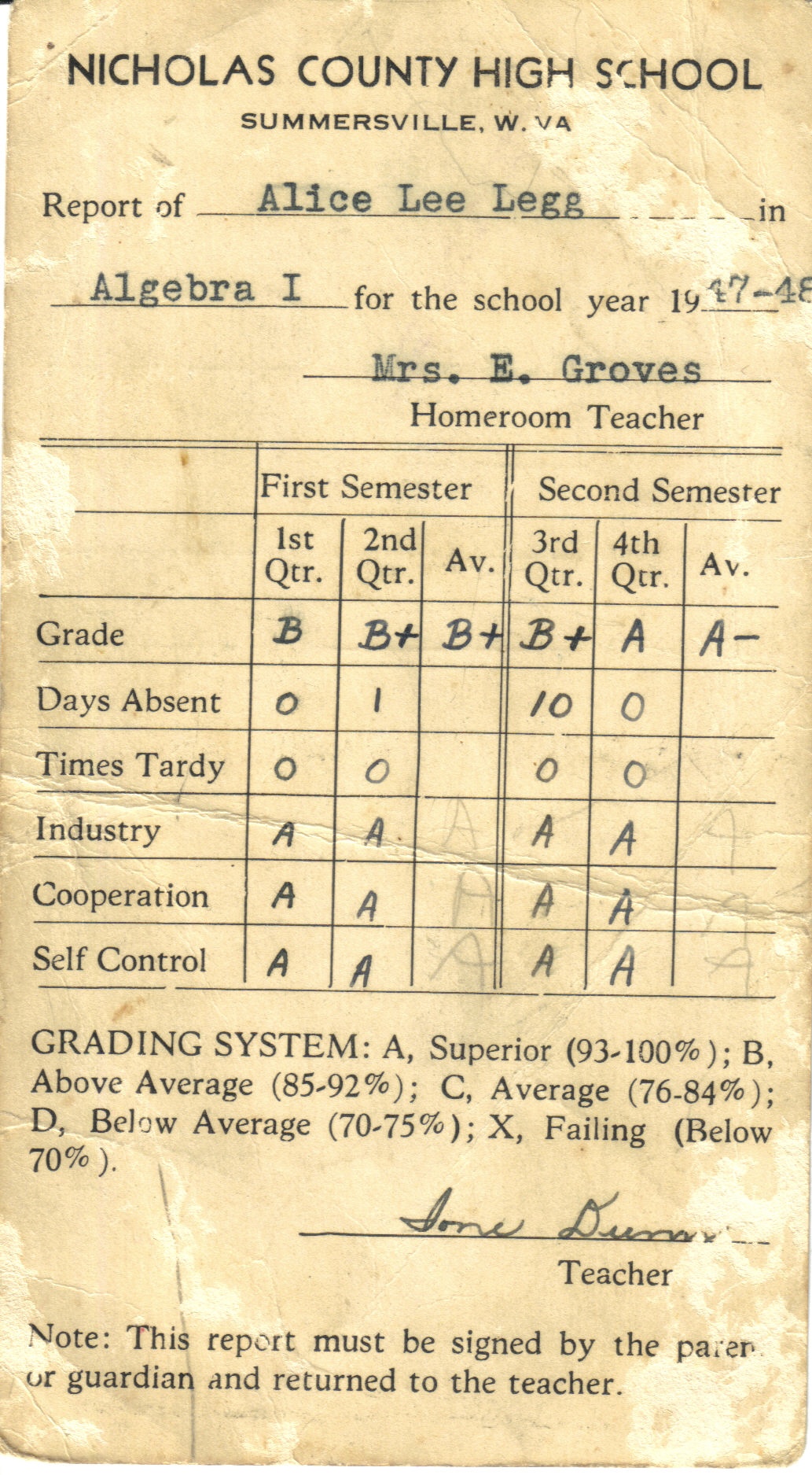Report Card 1947-1948 (Front).jpg